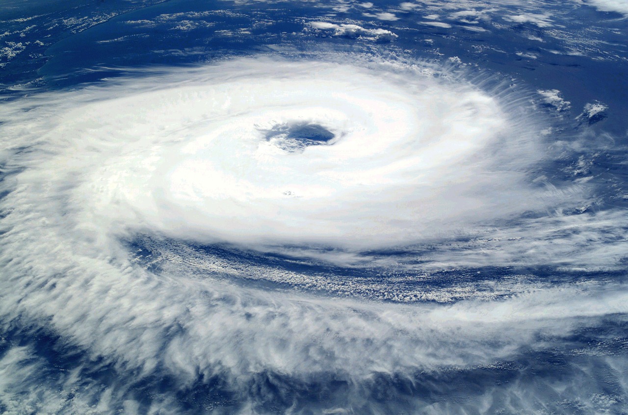 A picture of a hurricane exhibiting why it is important to be prepared